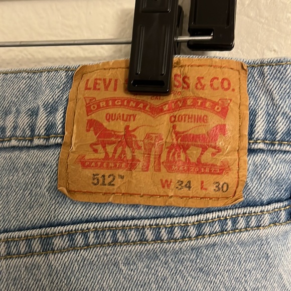 Levi’s Men’s Jeans, Machine Washed, Men’s Size 34x30, Model 512, Cotton, Tapered - Picture 7 of 10